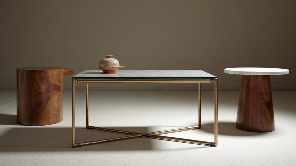 stylish mahogany coffee table