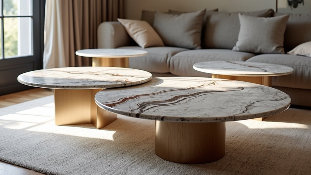 stylish marble coffee tables