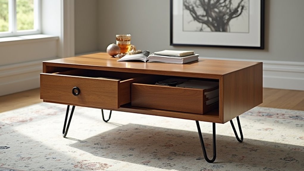 stylish mid century coffee table