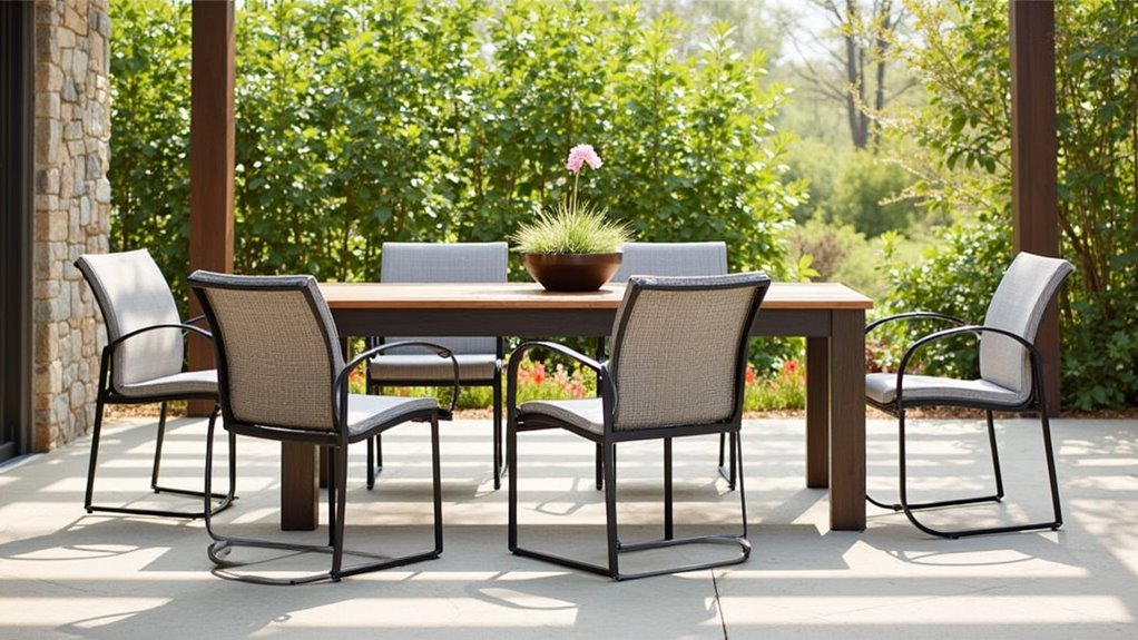 stylish outdoor dining set