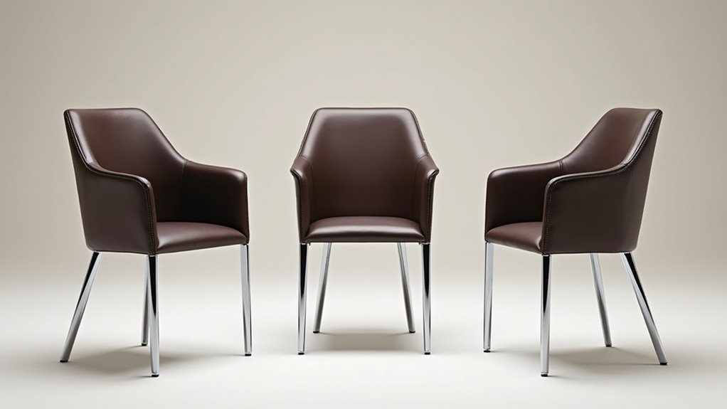 stylish practical leather dining chairs