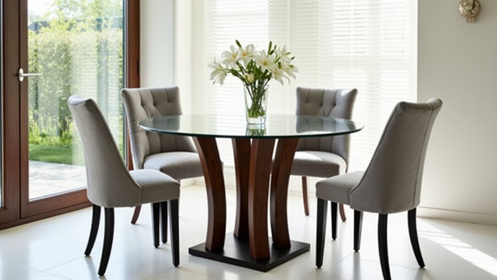 stylish round dining table