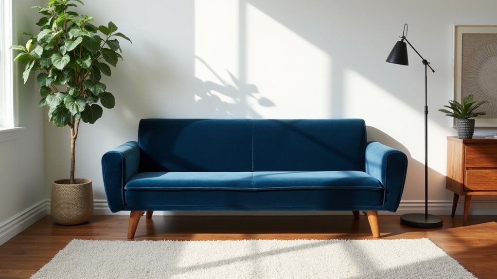 stylish scandinavian futon sleeper