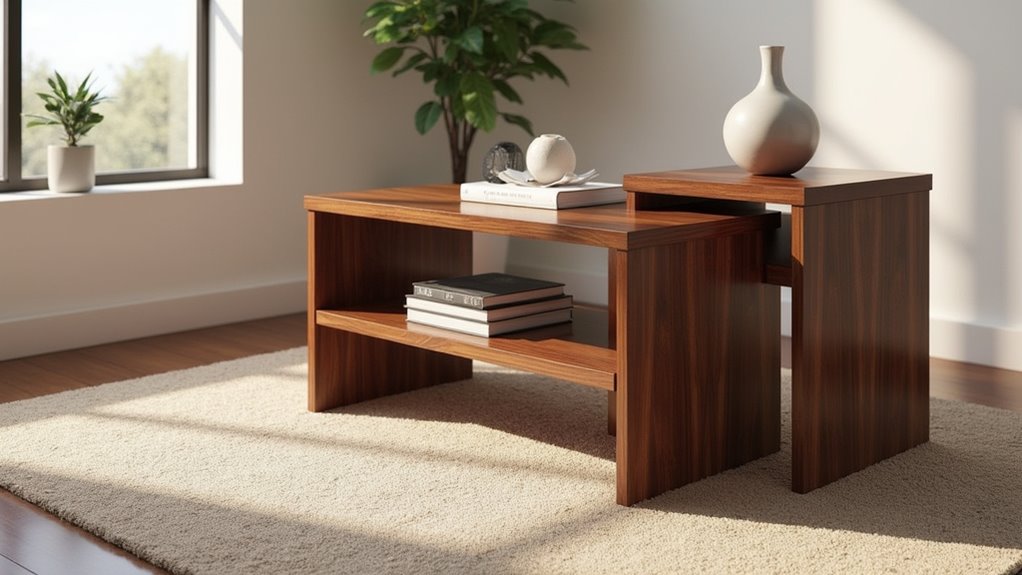 stylish space saving nesting tables