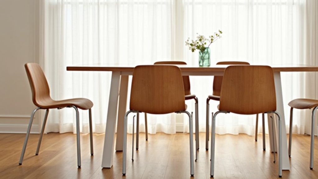 stylish stackable dining chairs