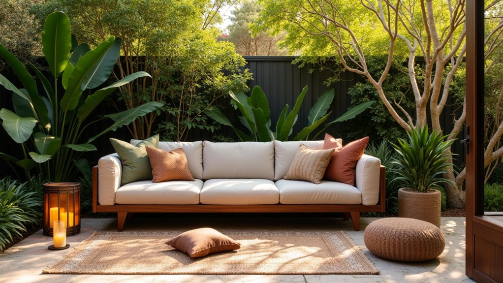 stylish sustainable outdoor sofa