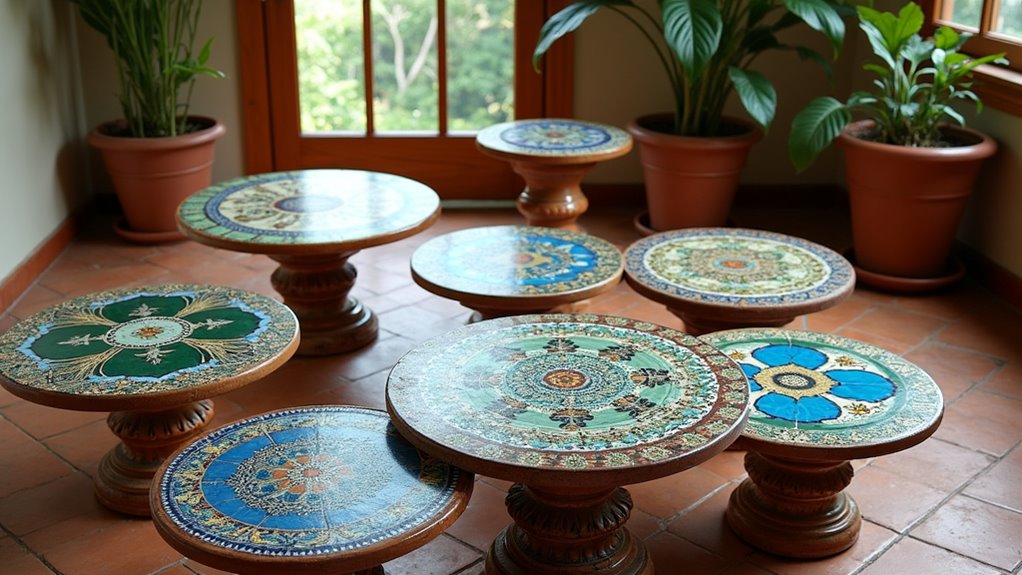 stylish tile table sets