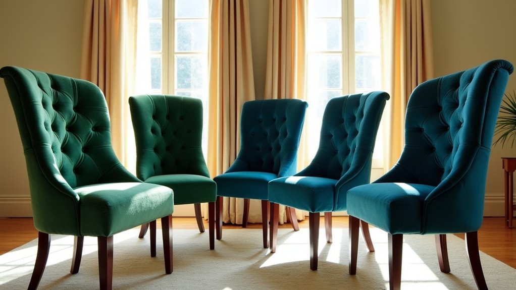 stylish upholstered dining chairs 2