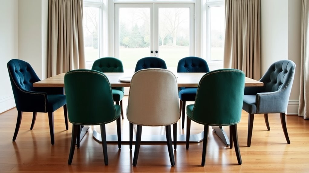 stylish upholstered dining chairs