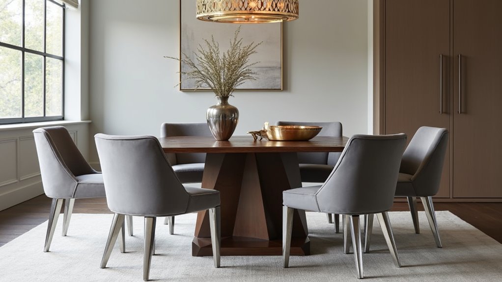 stylish velvet dining chair