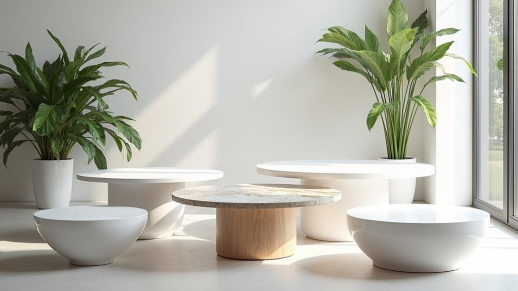 stylish white coffee tables