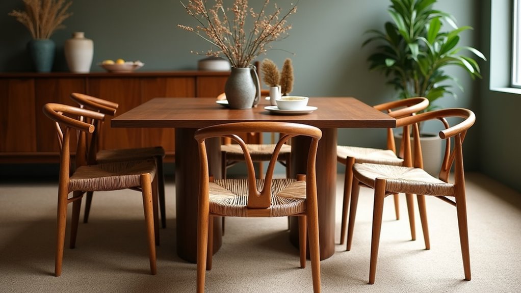 stylish wishbone chair sets