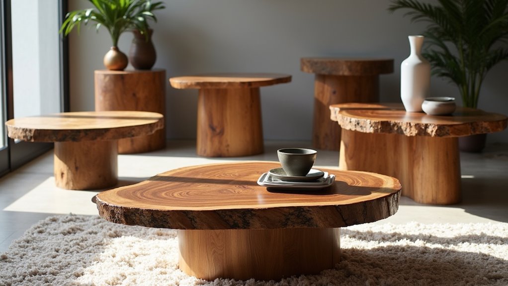 stylish wooden coffee tables