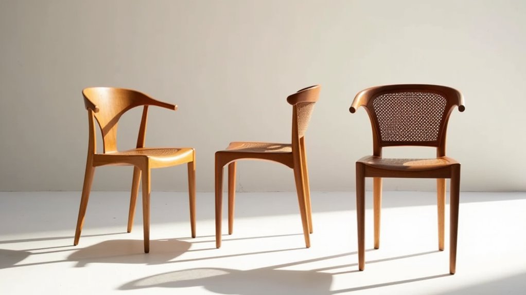 stylish wooden dining chairs