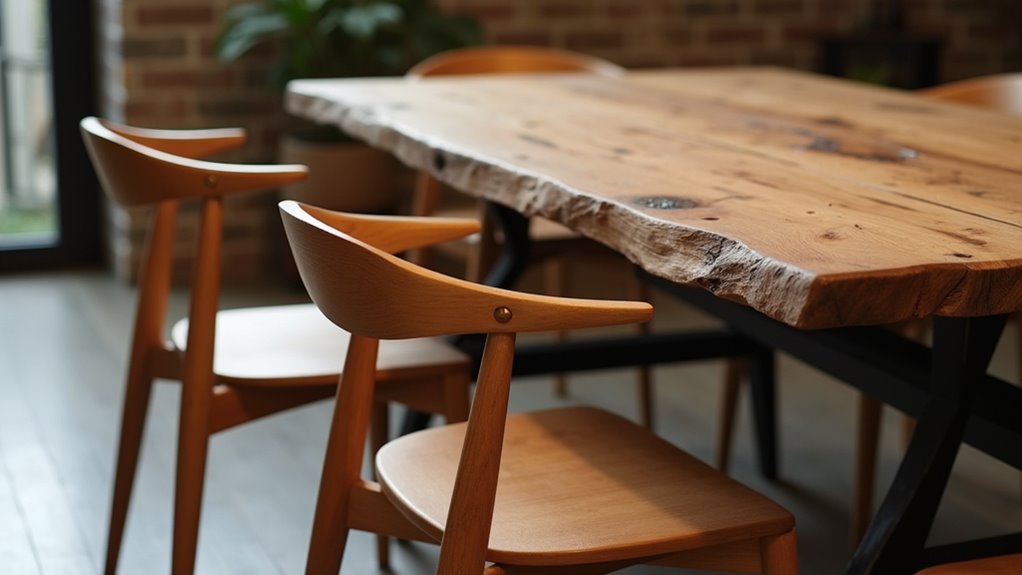 stylish wooden metal blend