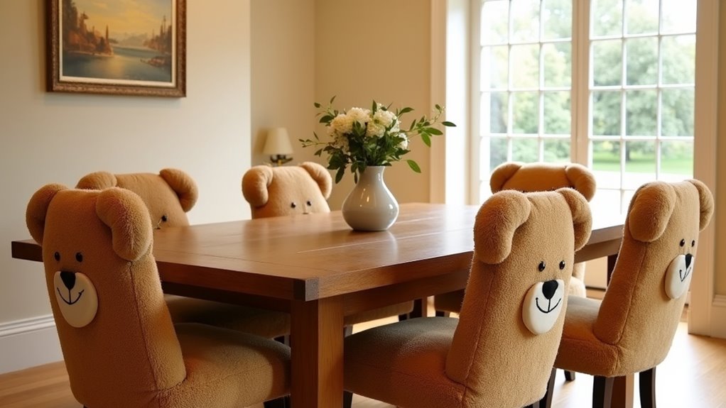 teddy bear dining chairs