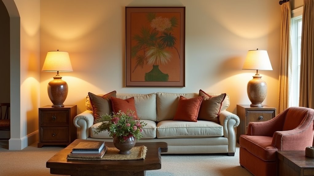 textured handcrafted warm ceramic lamps