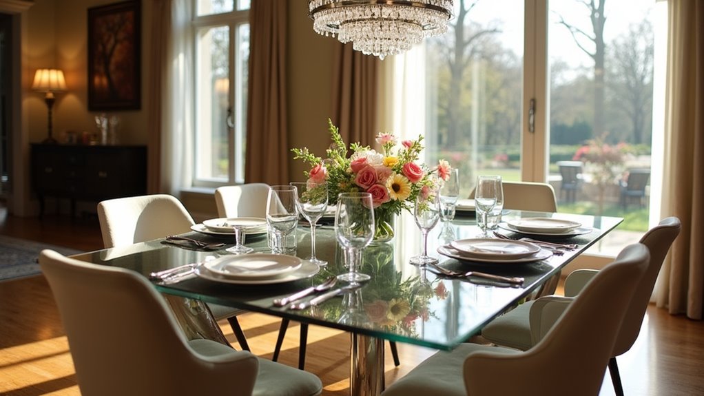 timeless glass dining tables