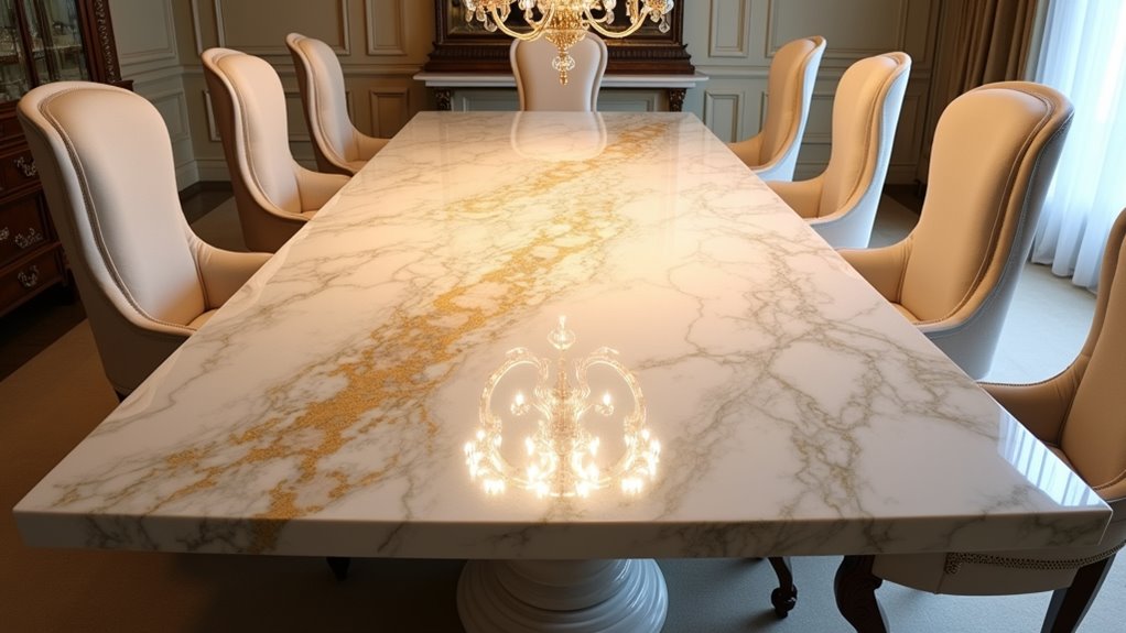 timeless marble dining elegance