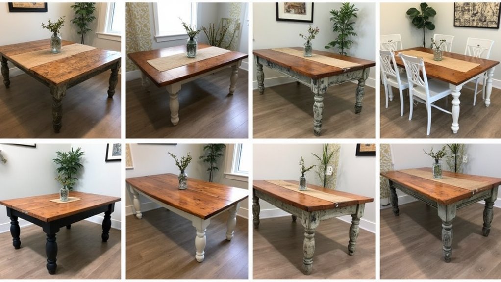 timeless rustic dining tables