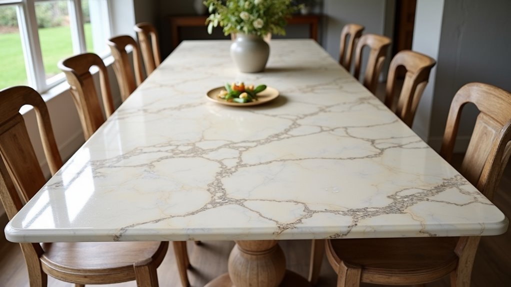 timeless rustic marble tables