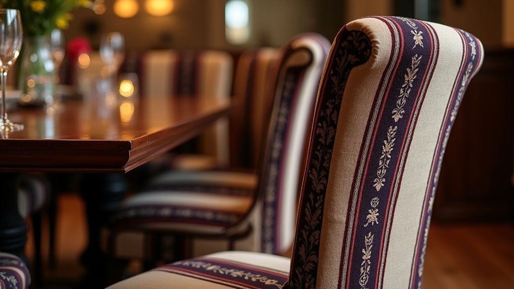 timeless striped dining designs