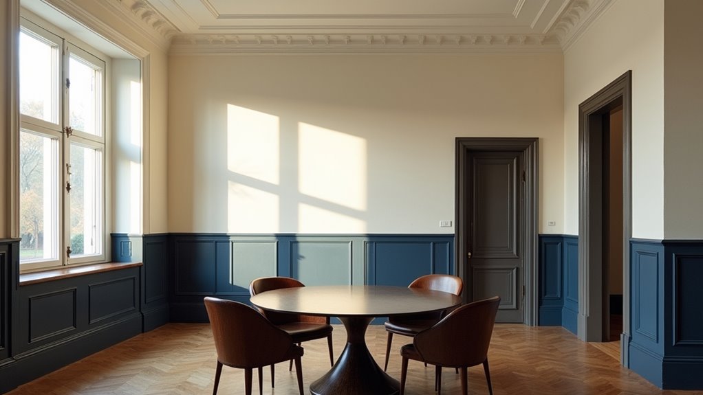 timeless two tone wall design