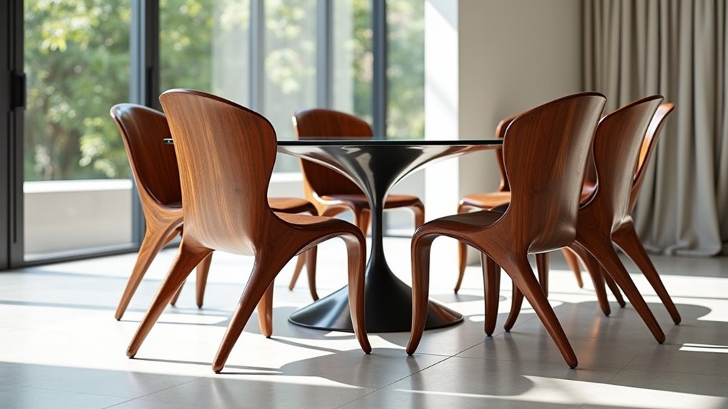 unique artistic dining chairs