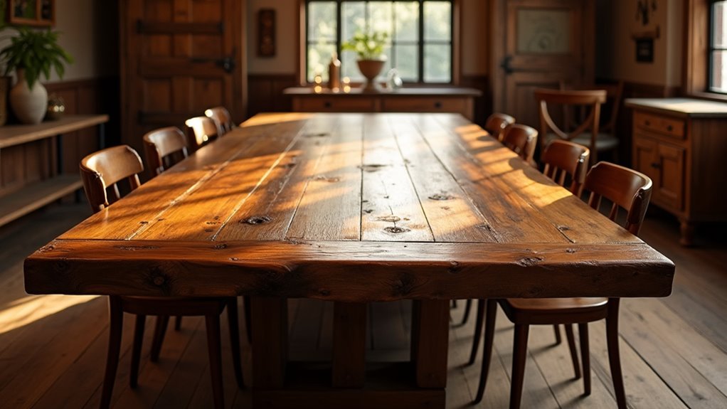 unique sustainable reclaimed timber tables