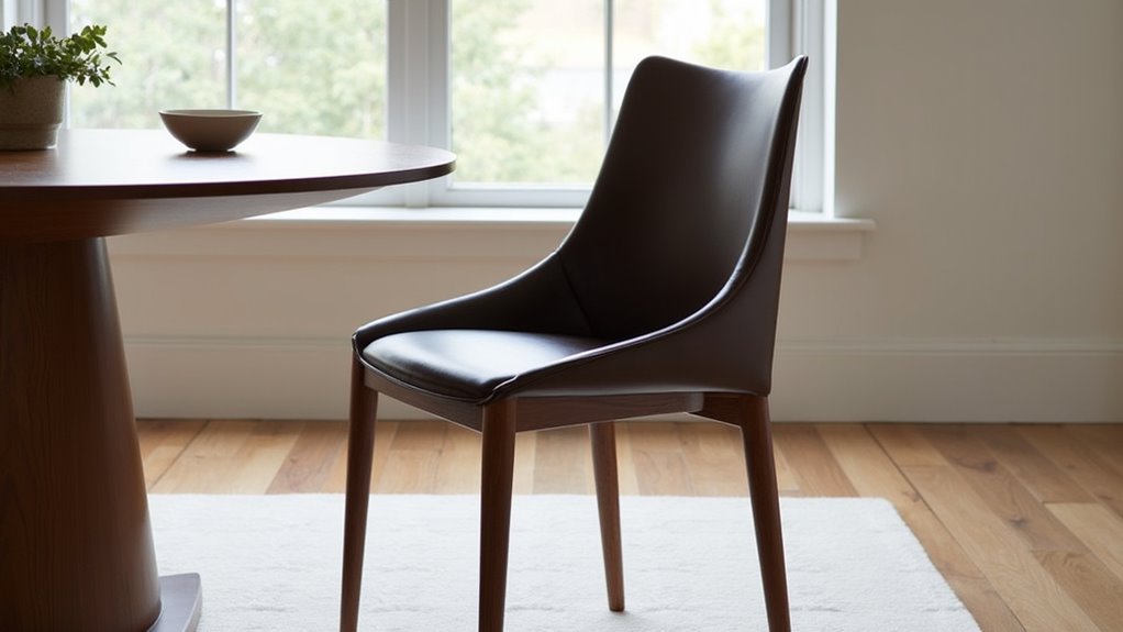 vegan leather dining chair