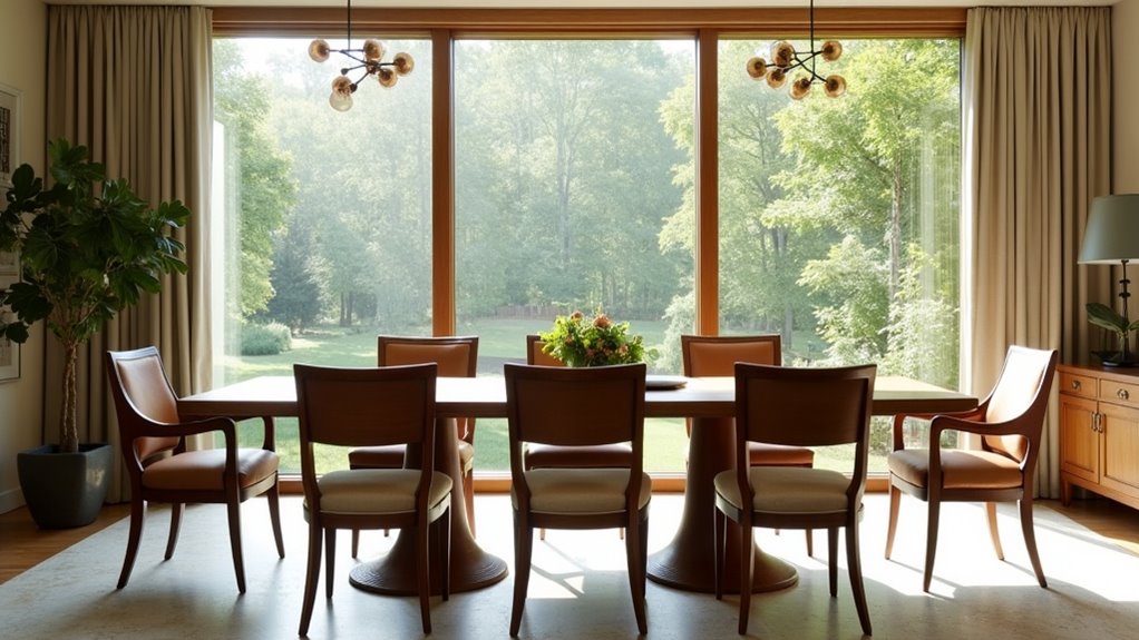 versatile curved arm chairs