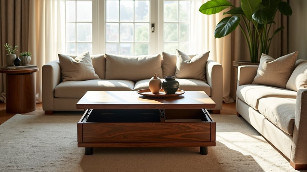versatile lift top coffee table