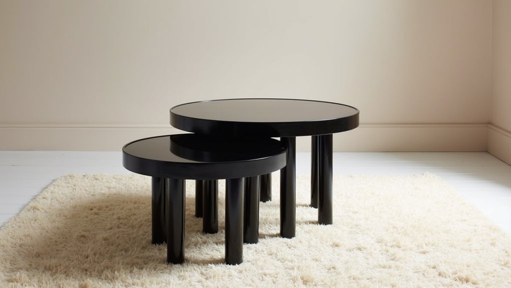 versatile minimalist nesting tables