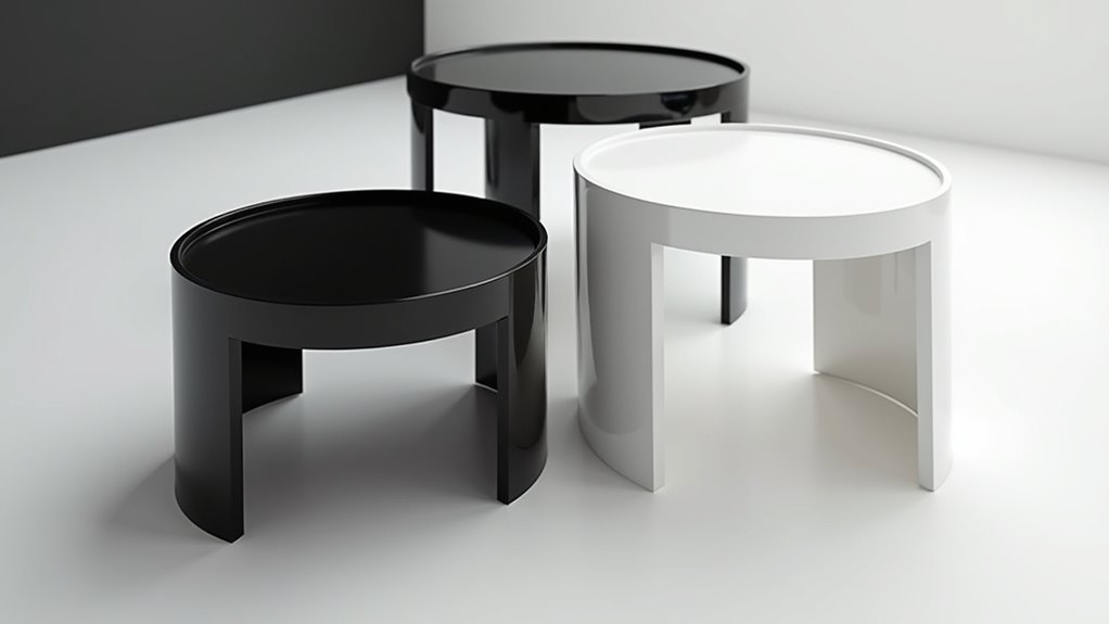 versatile minimalist nesting tables