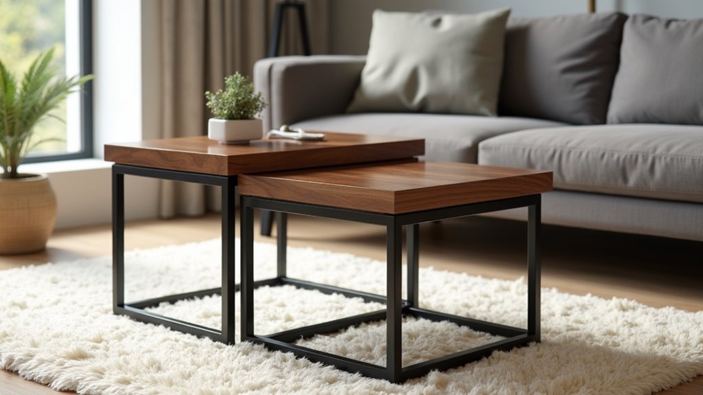 versatile modern nesting tables