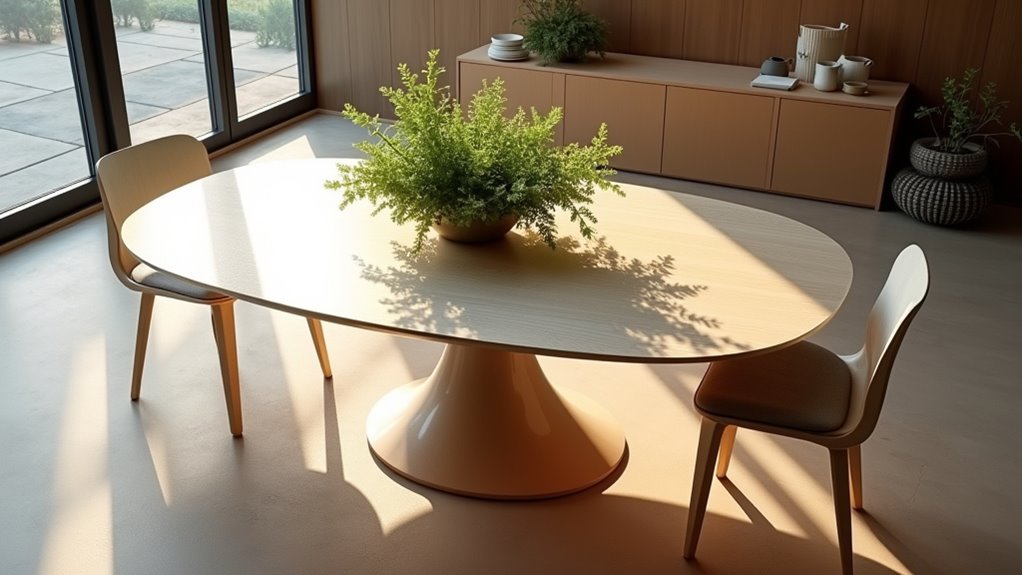 versatile oval round dining tables