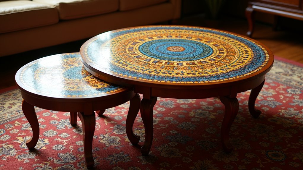 versatile round nesting tables