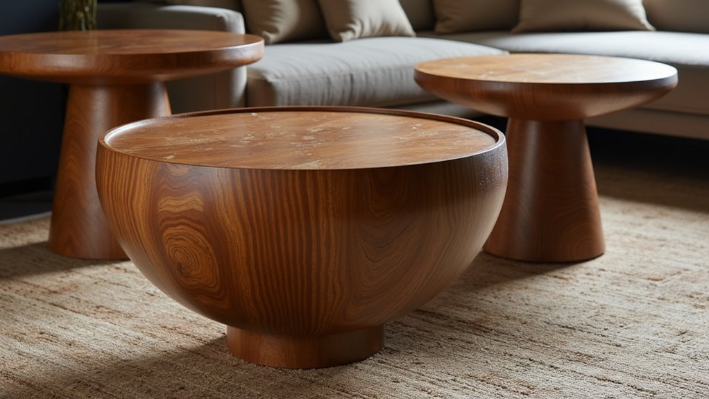 versatile sculptural coffee tables