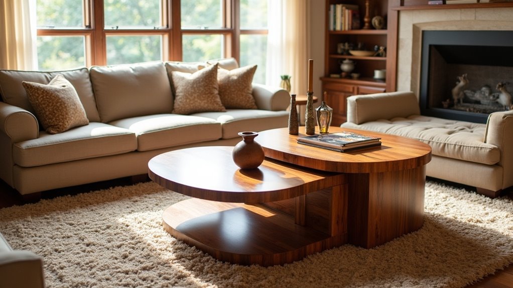 versatile space saving nesting tables