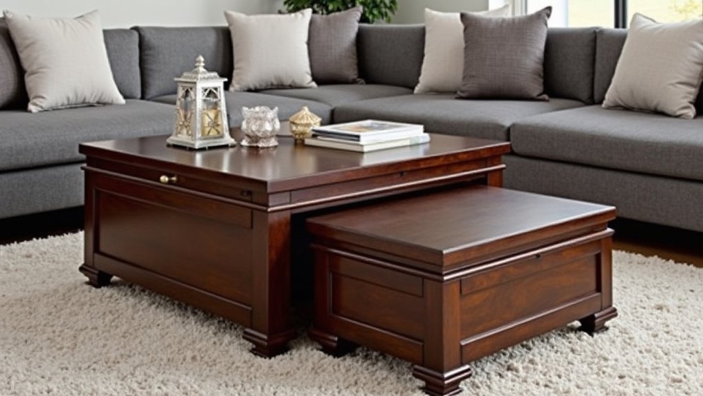 versatile storage coffee table