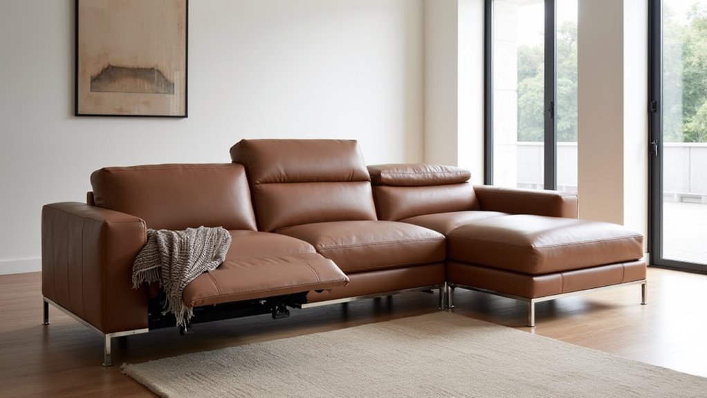 versatile stylish reclining sectional