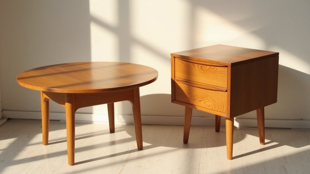 vintage oak coffee table