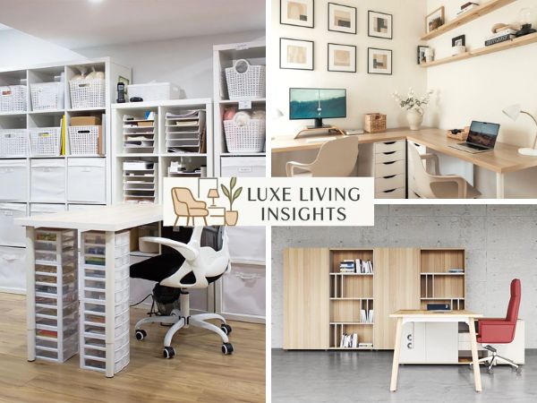 essential storage solutions to maximize desk surface area