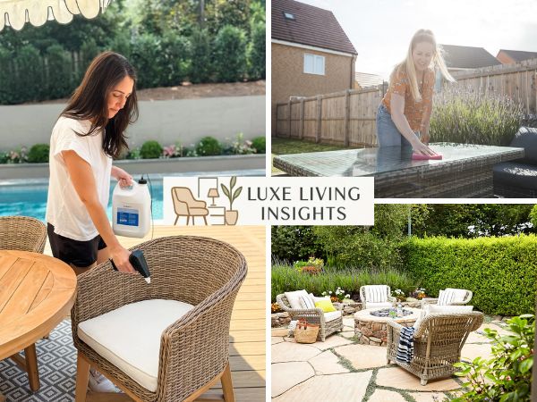 how to clean wicker patio furniture