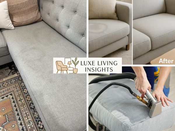 how to get water stains out of fabric couch