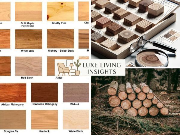 identifying high-value woods by unique grain figures and scents