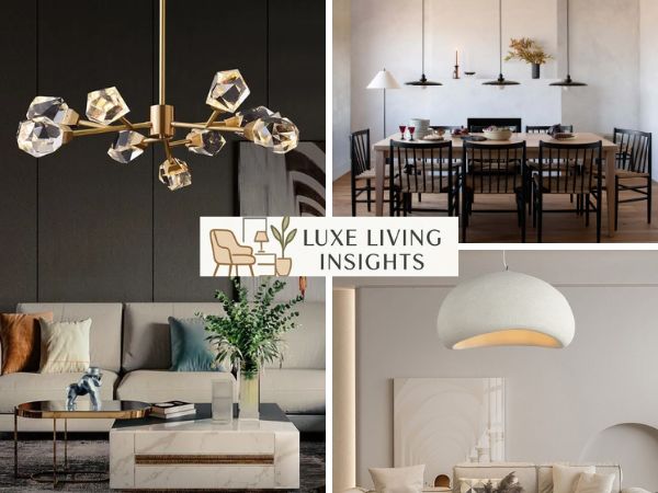 size pendant light for living room