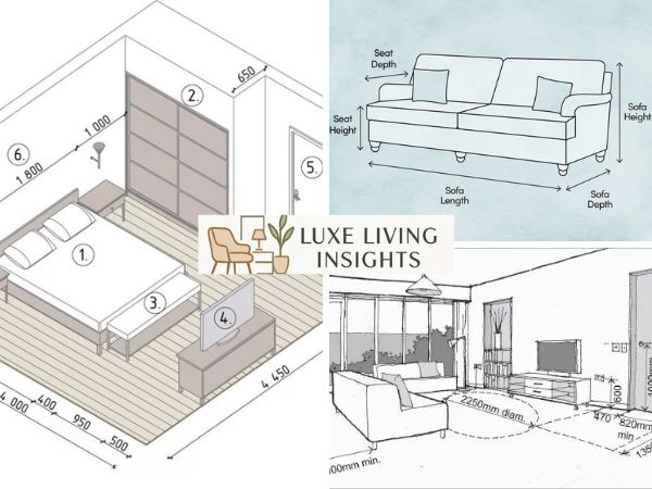 standard furniture and room sizes
