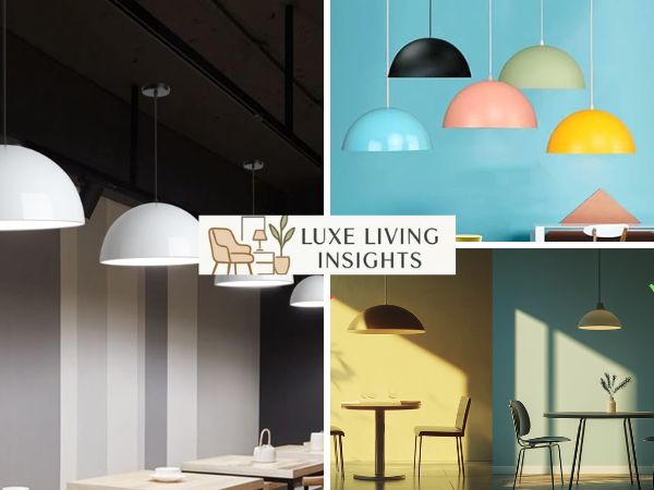 adjusting hanging height based on lamp size and scale