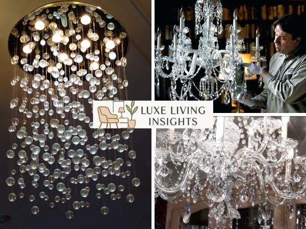 clean crystal chandelier